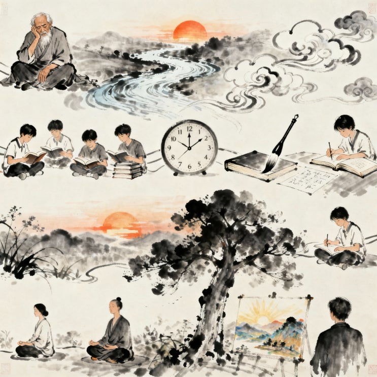  그림 삼자경 완벽 해설, 삼자경 72장 시간의 소중함에 대한 지혜