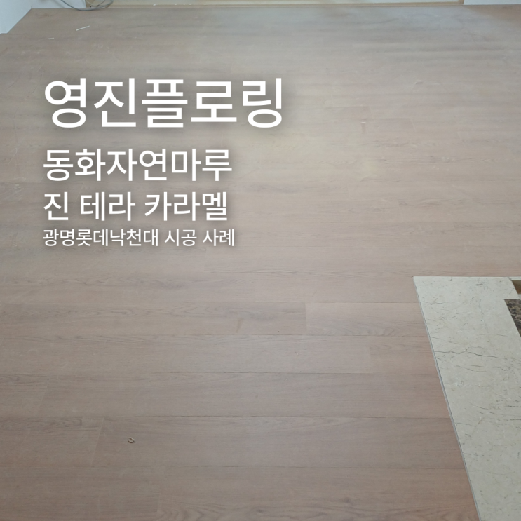  진 테라 캐러멜 광명롯데낙천대 시공 사례