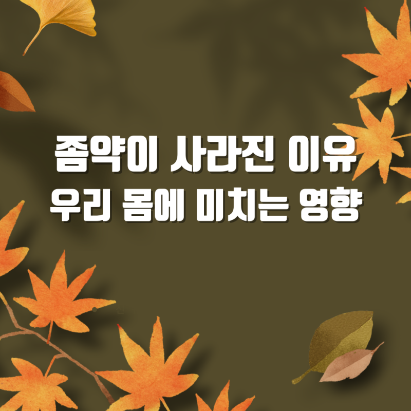 좀약이 사라진 이유, 우리 몸에 미치는 영향