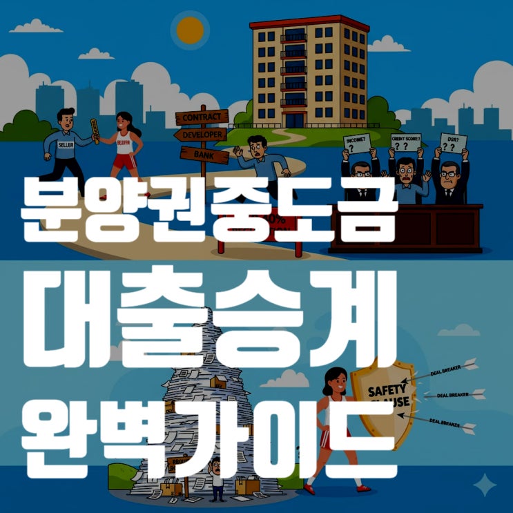  2025년 분양권 중도금 대출 승계 A to Z: 필요 서류부터 DSR 규제, 거절 사유까지 완벽 총정리