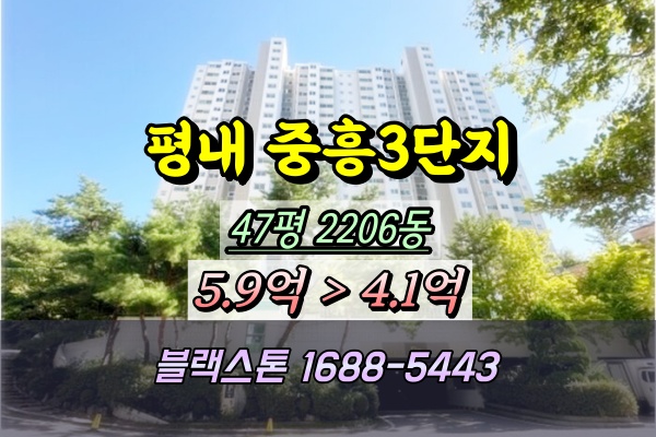  평내마을중흥S클래스 3단지 경매 47평
