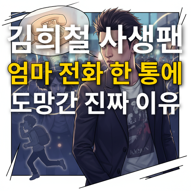  김희철 전화 한통에 심각한 사생팬도 도망간 이유