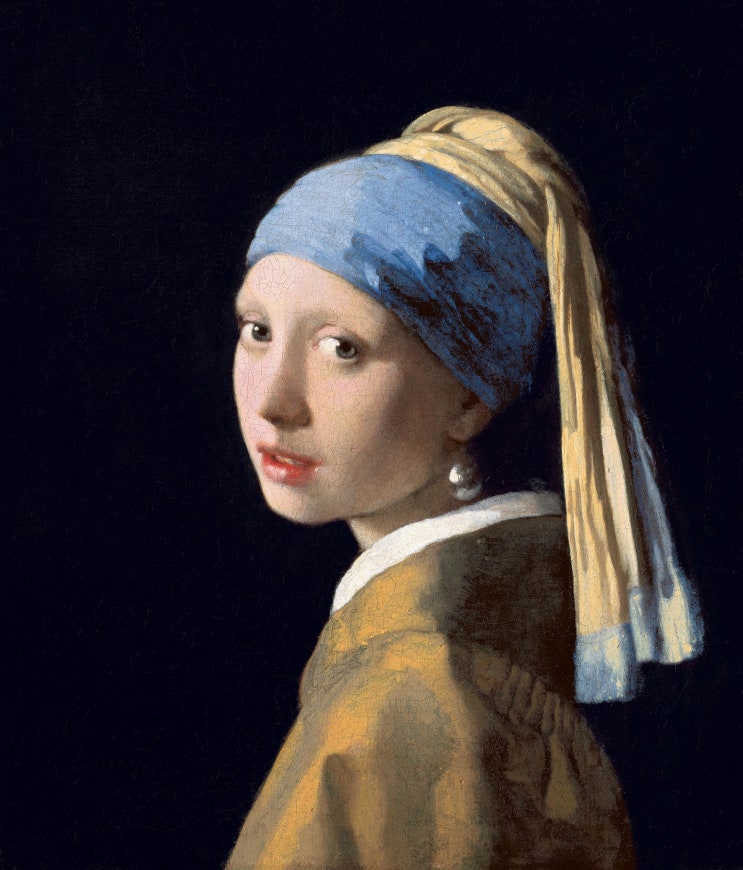  요하네스 페르메이르 《진주 귀걸이를 한 소녀 (Girl with a Pearl Earring, c. 1665)》