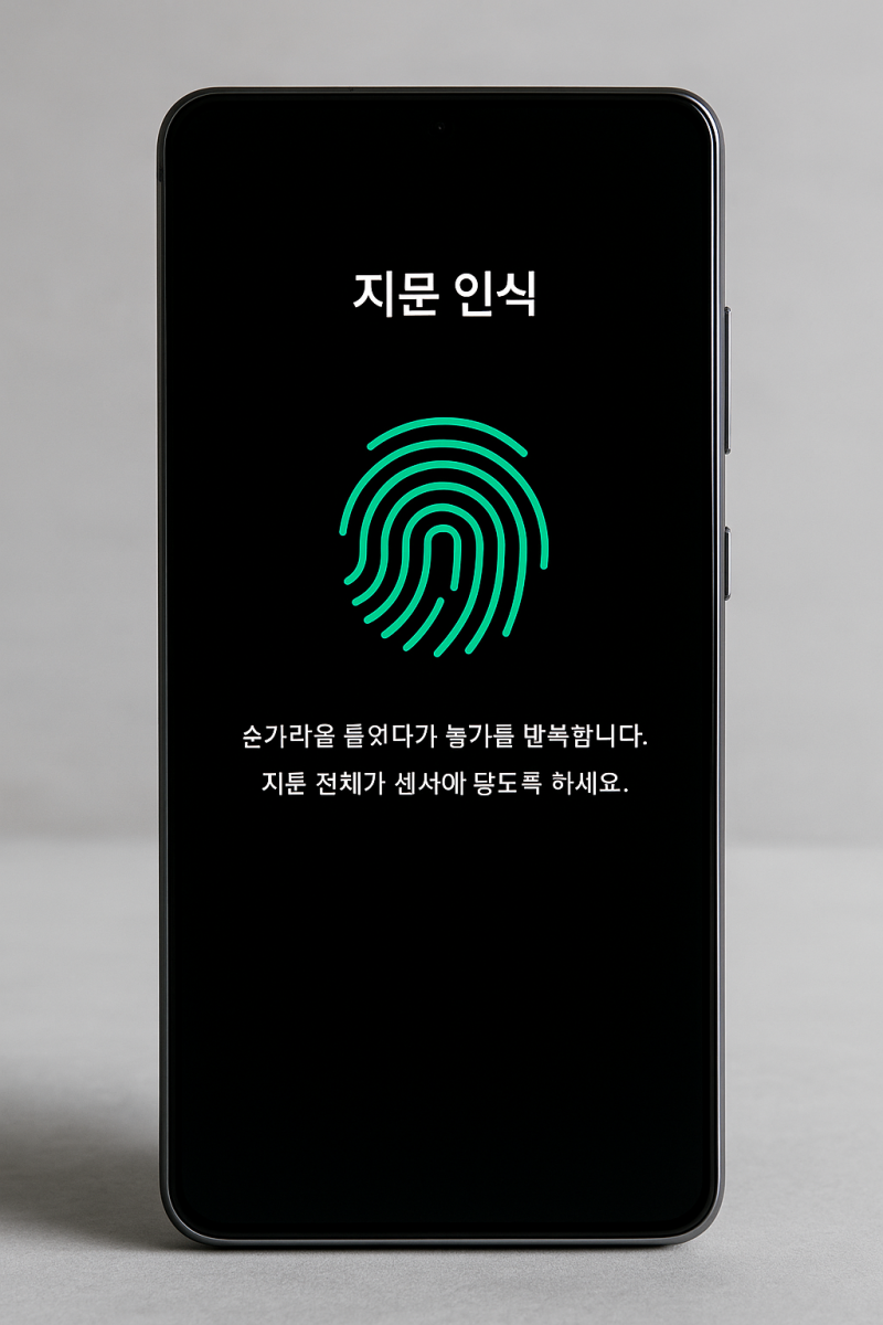 갤럭시 지문인식 오류 해결 및 초기화 내가 해본방법 공유