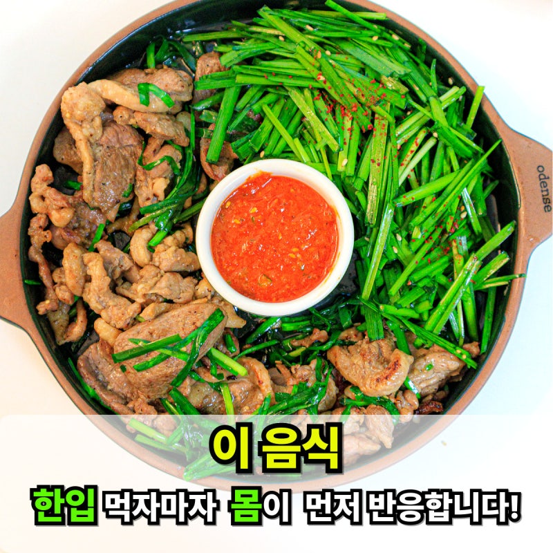 다이어트 고단백음식 추천 오리로스구이 오리고기소스 부추무침 황금레시피
