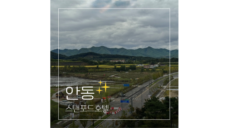  안동 스탠포드호텔 하회마을 근처 숙소 맞은편 카페더뷰까지