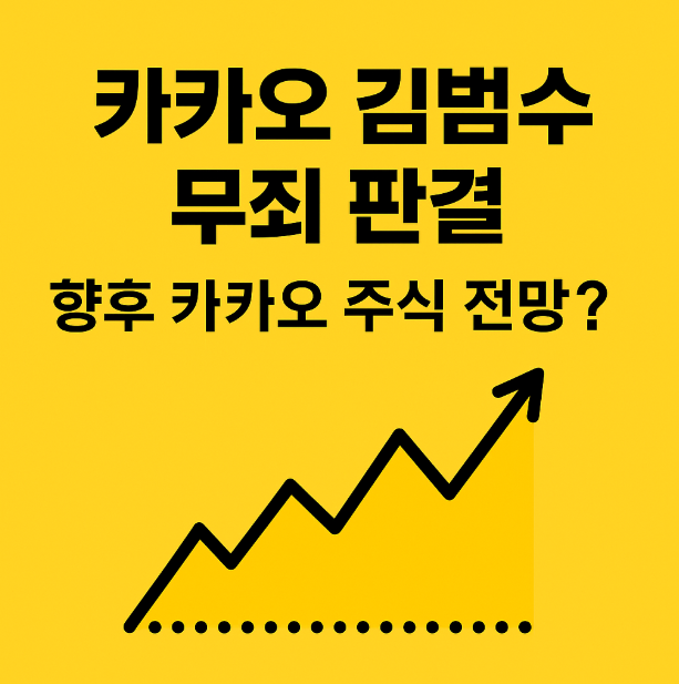 <b>카카오</b> 김범수 <b>무죄 판결</b>, 향후 <b>카카오</b> 주식 전망?