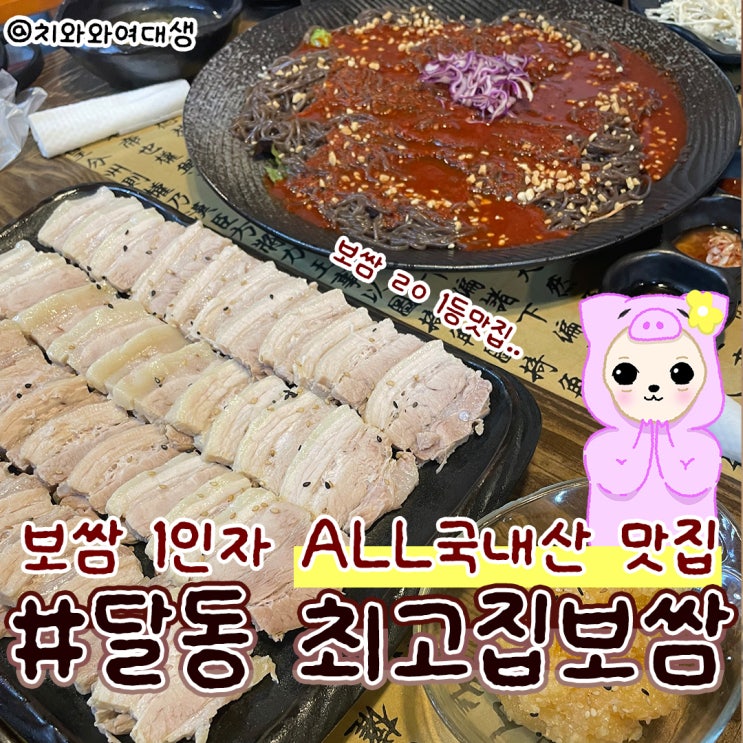  울산달동맛집 최고집보쌈 남구 술집