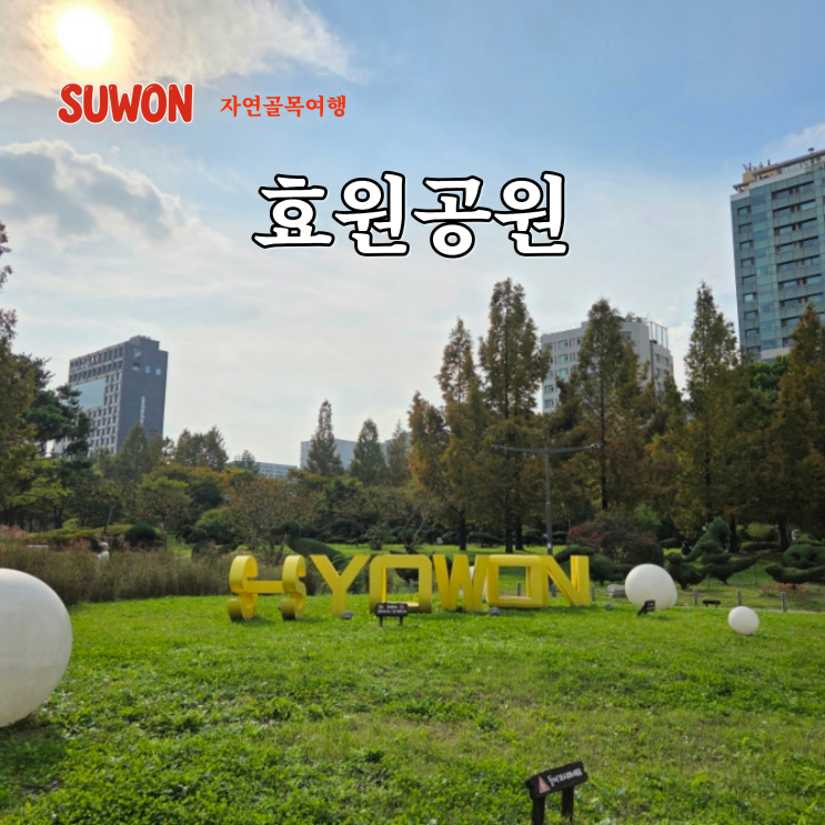  경기도 단풍 명소 수원 근교 나들이 갈만한곳 효원공원