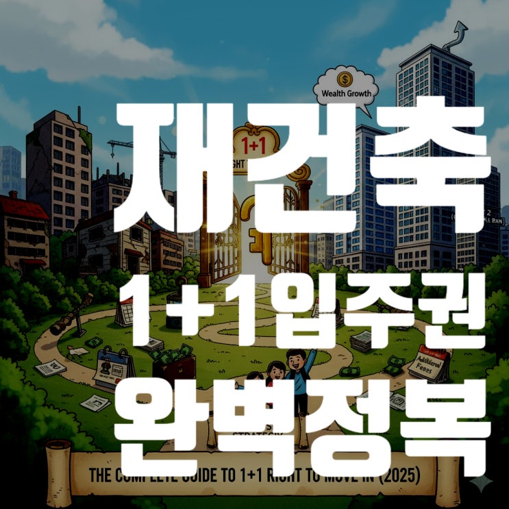  재건축·재개발의 숨은 보석, 1+1 입주권의 모든 것 (재건축 1+1 입주권 자격, 신청 방법, 세금 총정리)