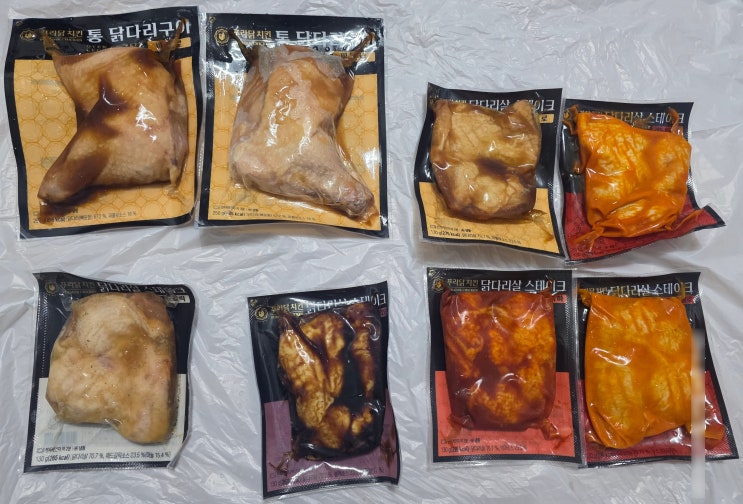  푸라닭의 인기 소스를 한 번에! 푸라닭 닭다리살 6종 리뷰