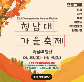  2025 청남대 가을축제, '대통령의 별장'이 단풍으로 물들다 (셔틀, 야간개장, 꿀팁 총정리)