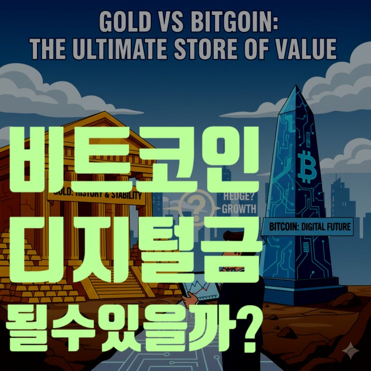 비트코인은 과연 '디지털 금'이 될 수 있을까? (금 vs 비트코인) - 2025년 10월, 투자의 미래를 묻다