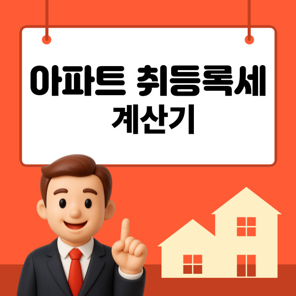  아파트 취등록세 계산기 내 아파트 세금 한눈에 계산하는 방법