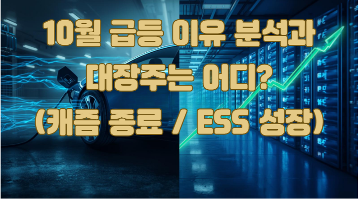  2차전지 대장주, 드디어 바닥 탈출? 2025년 10월 급등 이유 3가지와 '이 종목' 총정리 (에코프로, LG엔솔)