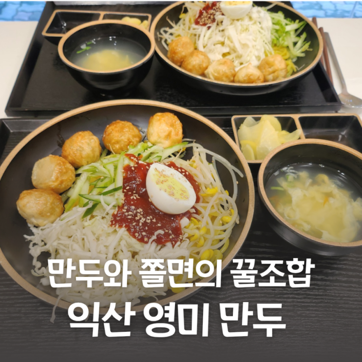  익산 영미만두 하월곡동 맛집에서 비빔 쫄만두 먹기