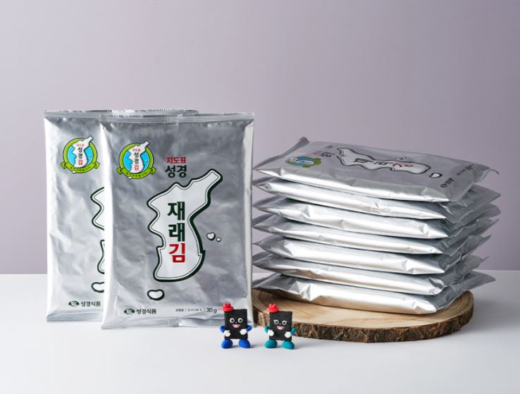  바삭하게 잘라먹는 맛! 지도표 성경김 잘라먹는 재래 전장김 30g — 밥반찬부터 도시락까지 완벽한 한끼 김