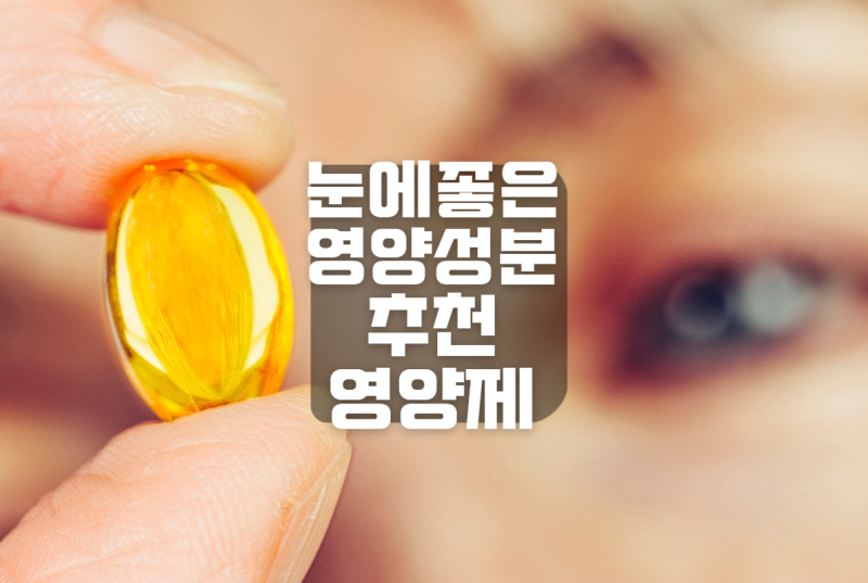 눈에 좋은 영양소 종류 영양제 추천 루테인 지아잔틴 아스타잔틴 비타민 B12