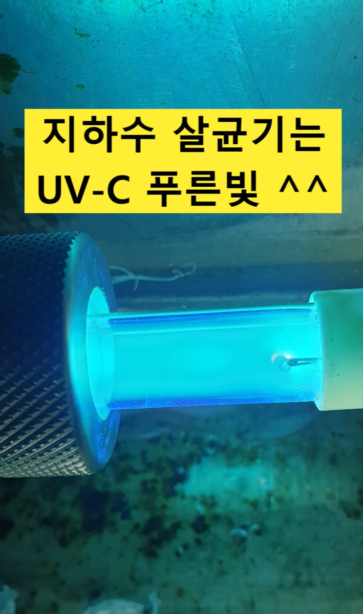  지하수 수질검사 세균 대장균, 살균기 설치. 충남공주 주택지하수