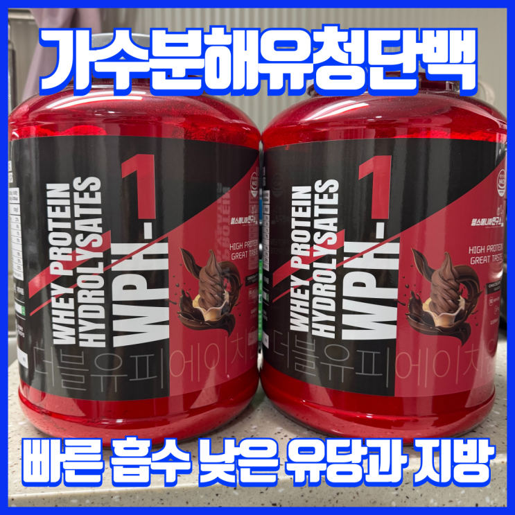  가성비 끝판왕! 저당 저지방 고품질 WPH 가수분해 유청단백질보충제 추천