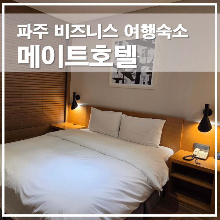  파주호텔 메이트 탄현 LG디스플레이 앞 조용한 비즈니스 여행숙소