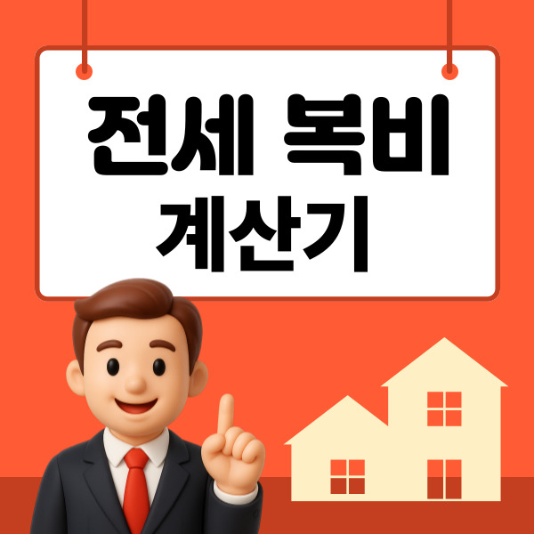  전세 복비 계산기 중개수수료 계산부터 네고까지 완전정리