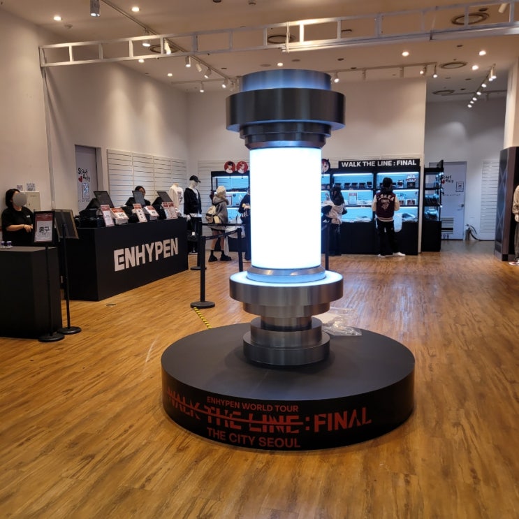  잠실팝업: 엔하이픈 ENHYPEN WORLD TOUR 'WALK THE LINE': FINAL THE CITY SEOUL POP-UP 전경
