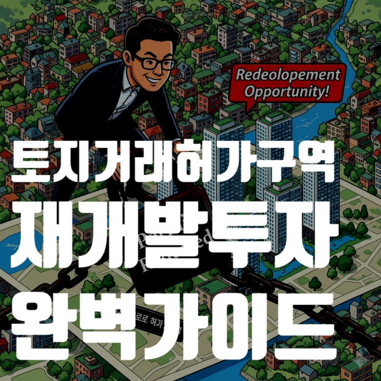  토지거래허가구역 재개발 투자, 실거주 없이 갭투자하는 유일한 방법 (2025 최신판 A to Z)