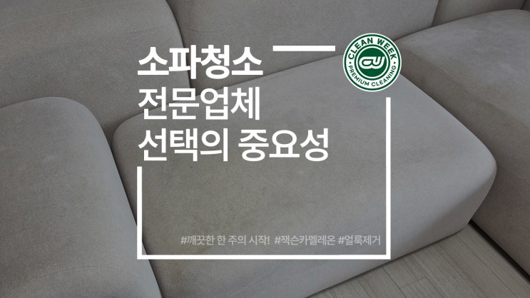  패브릭쇼파청소 고민될 때 쇼파청소업체 선택하는 법