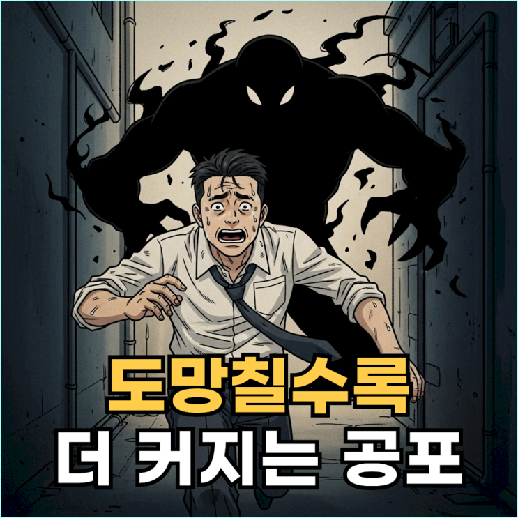  괴물에게 쫓기는 꿈 (그림자, 정체불명), 단순 스트레스가 아닙니다.