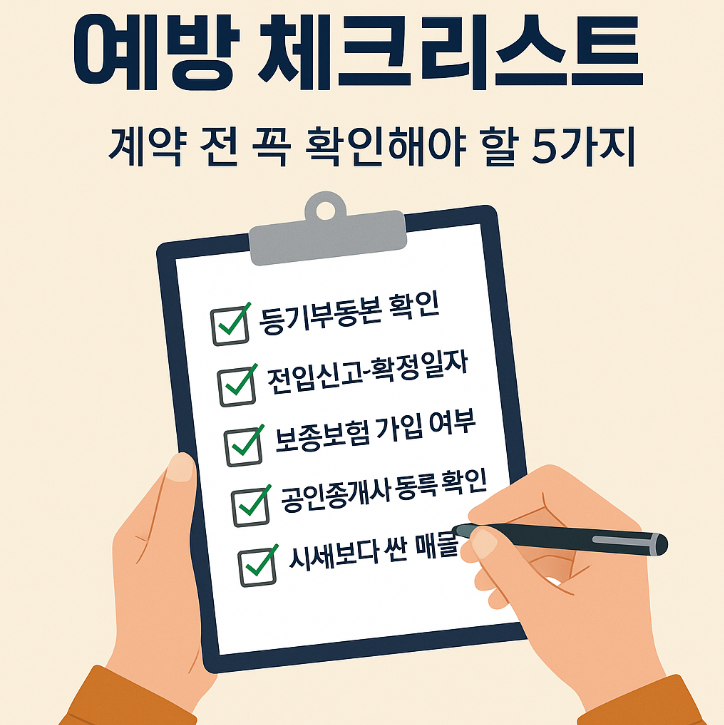  원룸 전세사기 예방 체크리스트 | 계약 전 꼭 확인해야 할 5가지