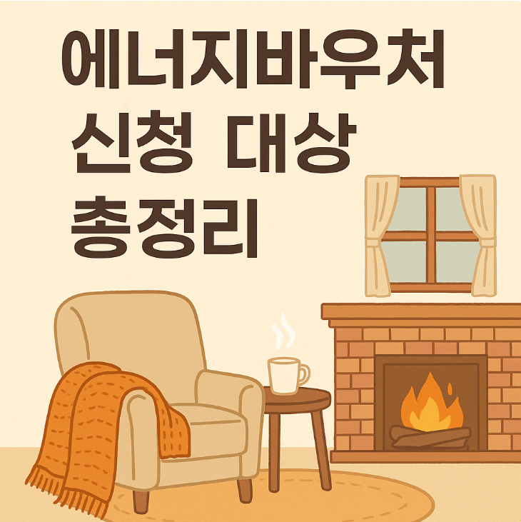  2025 에너지바우처 신청 대상 및 자격 기준 총정리