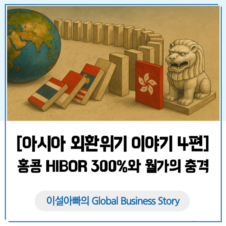 [아시아 외환위기 4편] 홍콩의 역공: HIBOR 300%와 월가 ‘서킷브레이커’