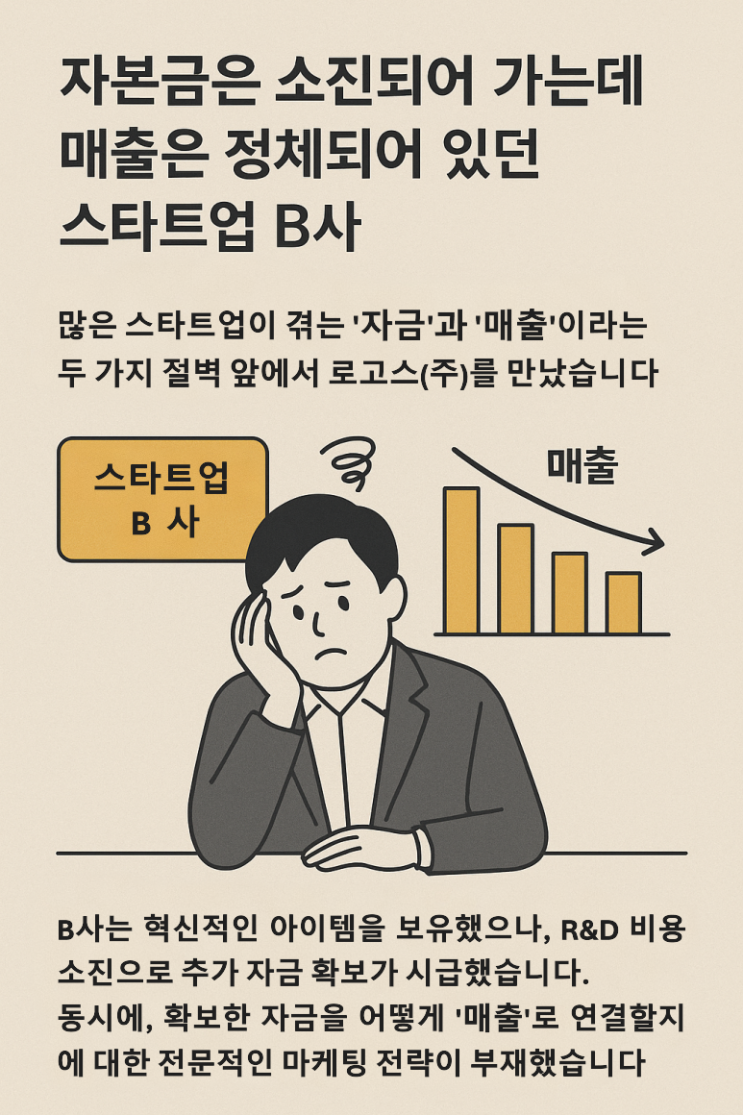  '정책자금 5억'과 '매출 30%' 성장을 3개월 만에 달성한 스타트업 B사
