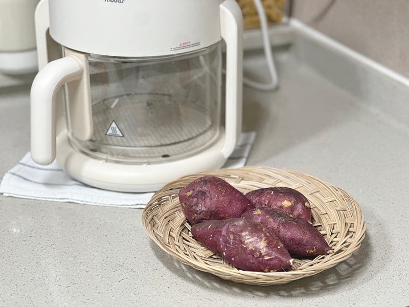 무아스 에어프라이어 미니에어프라이어로 군고구마 맛있게 굽는법