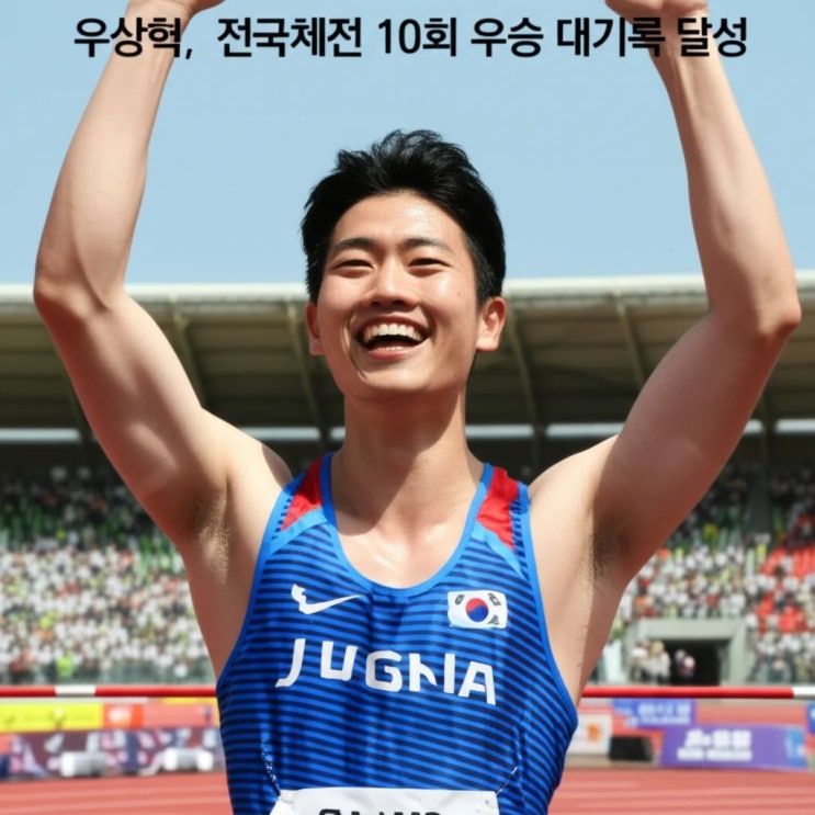 <b>우상혁</b>, <b>전국체전 10회</b> 우승 대기록 달성
