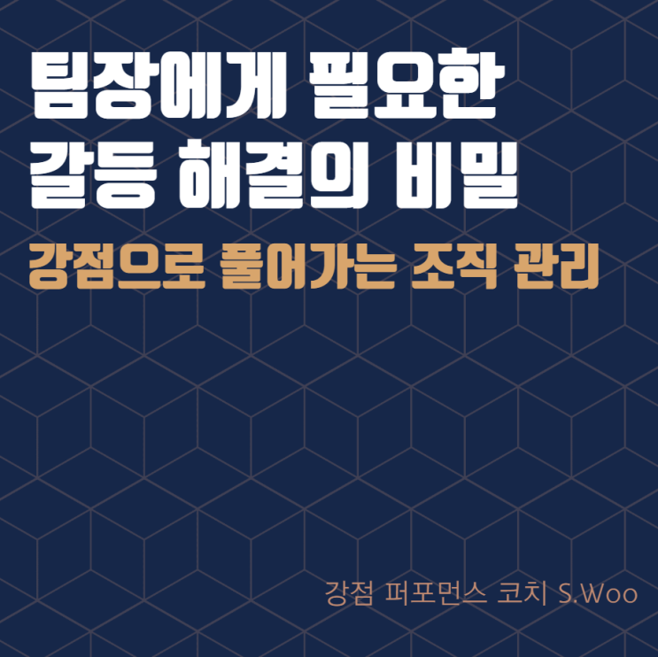 팀장에게 필요한 갈등 해결의 비밀: 강점으로 풀어가는 조직 관리