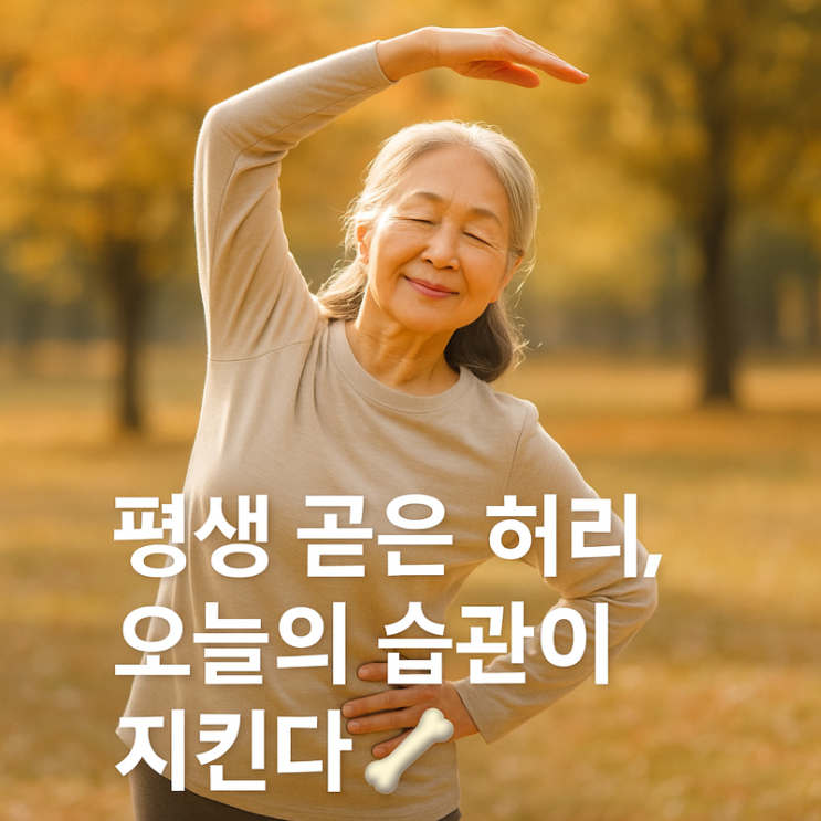   [100세건강] 골다공증, 이런 습관만 바꿔도 평생 ‘곧은 허리’ 지킨다