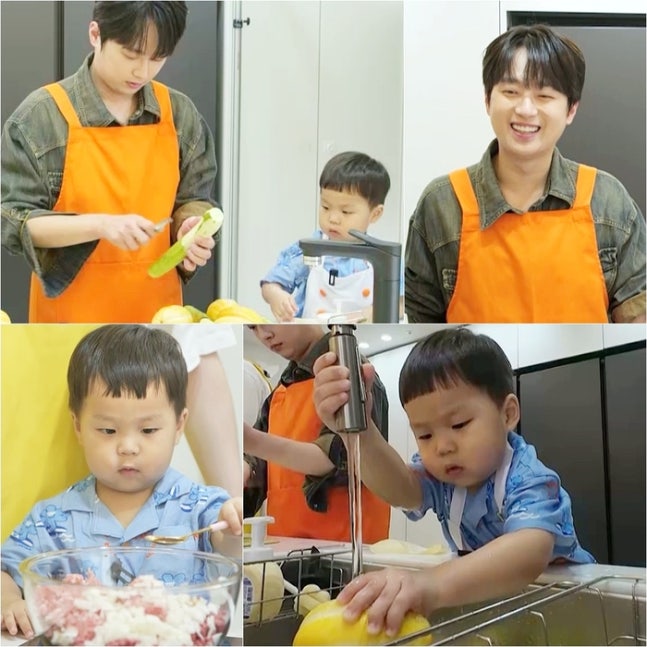 <b>이찬원</b> 음식 얼마나 맛있으면…<b>김준호</b>子 정우 "삼촌 최고"(<b>슈돌</b>)