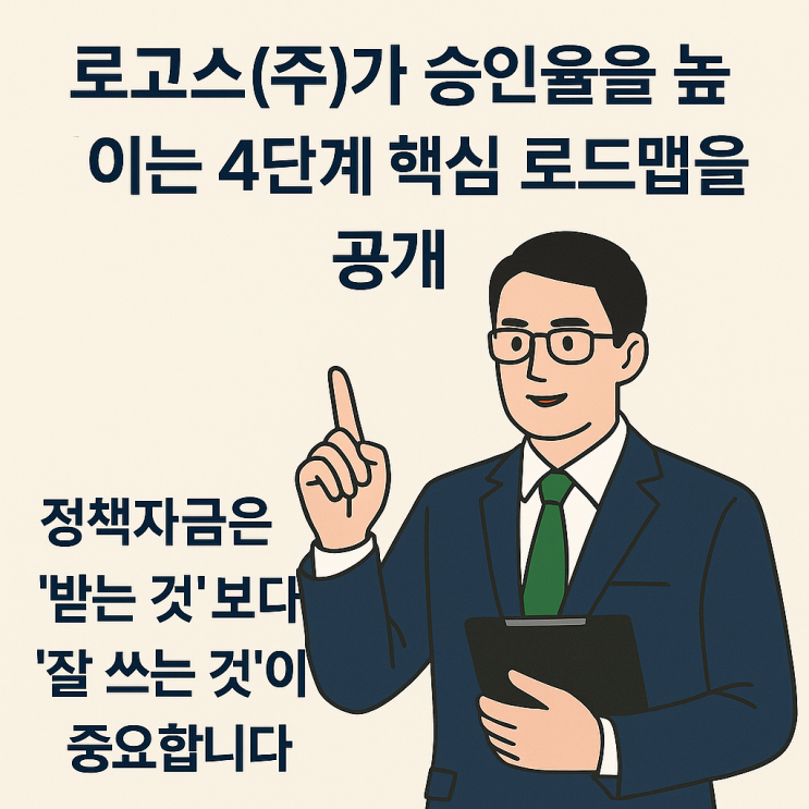  '신청하면 탈락?'… 정책자금, 로고스의 4단계 로드맵으로 승인율 높이기