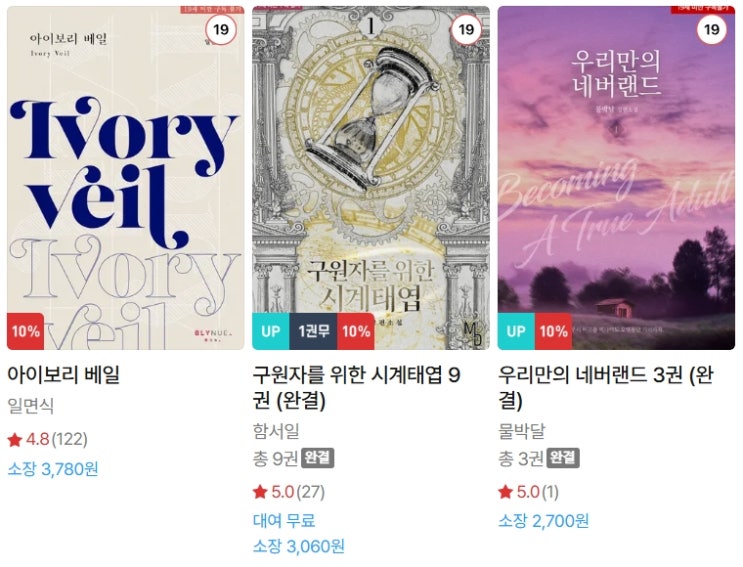  BL소설 신간) 25년 10월 22일 신간