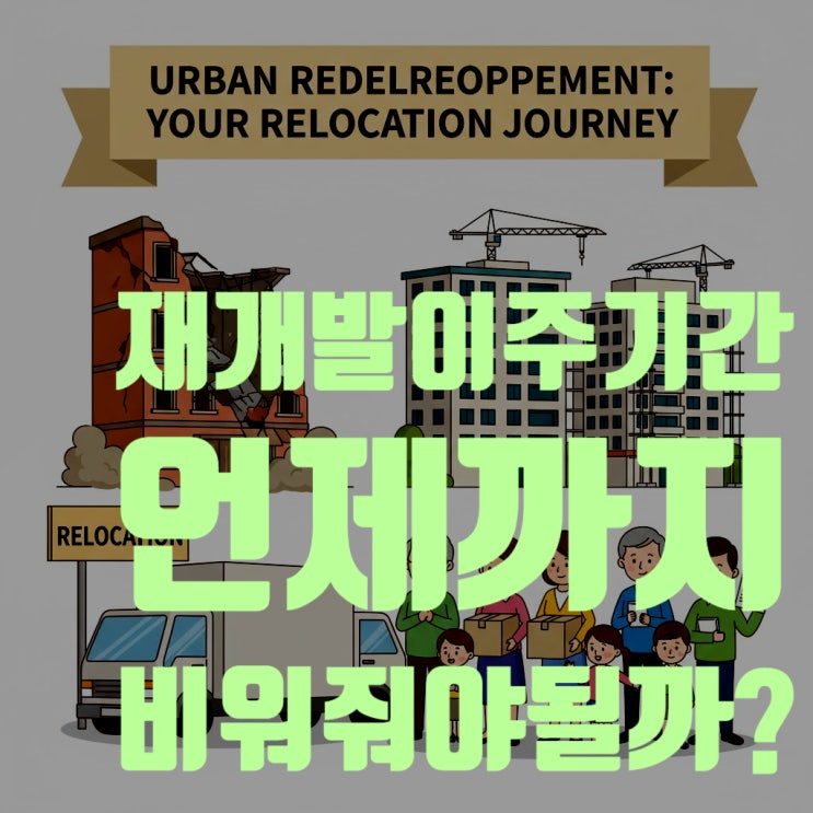  재개발 이주 기간, 언제까지 집을 비워줘야 할까? (총정리 A to Z)