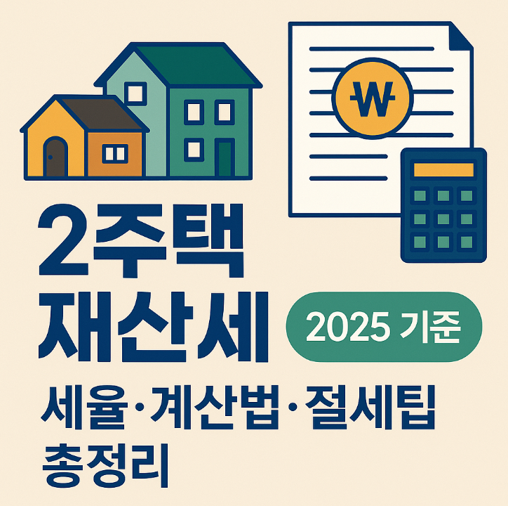  2주택 재산세 2025 기준, 세율 계산법 절세팁 총정리