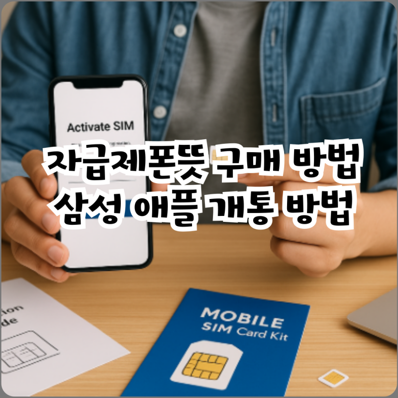 자급제폰뜻 구매 방법 삼성 애플 개통 방법