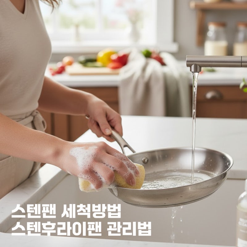 스텐팬 세척부터 스텐후라이팬 관리까지, 초보도 실패없는 세척법