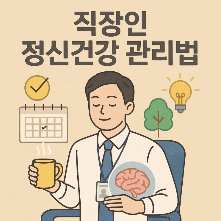  직장인 정신건강 관리법  스트레스 덜 받고 행복하게 일하는 7가지 습관