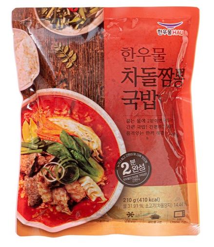  “2분이면 완성! 얼큰하고 진한 한 끼 - 한우물 차돌짬뽕 국밥 (냉동)”