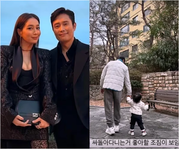  이민정 둘째 이병헌 디스 '손녀뻘 나이차' 유머 폭발