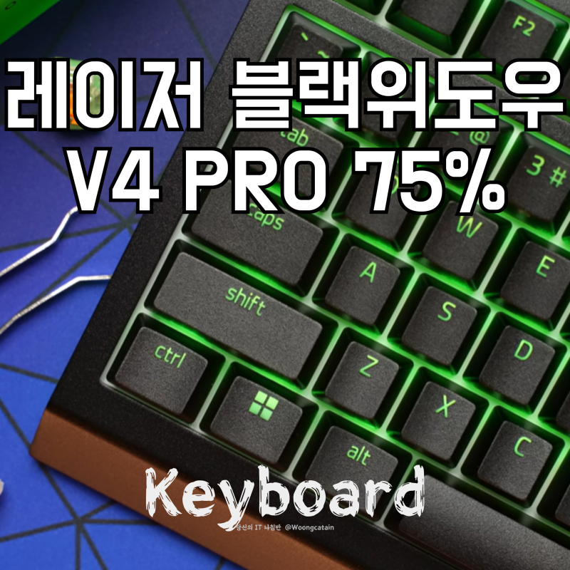 레이저 블랙위도우 V4 Pro 75% 커스텀 게이밍 키보드
