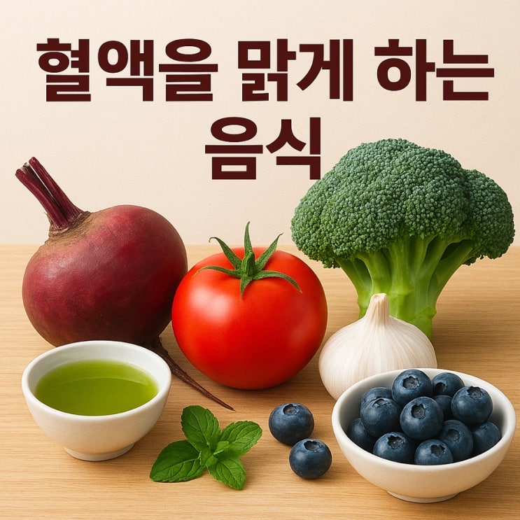  혈액을 맑게 하는 음식  혈액순환과 체내 독소 제거 TOP 7